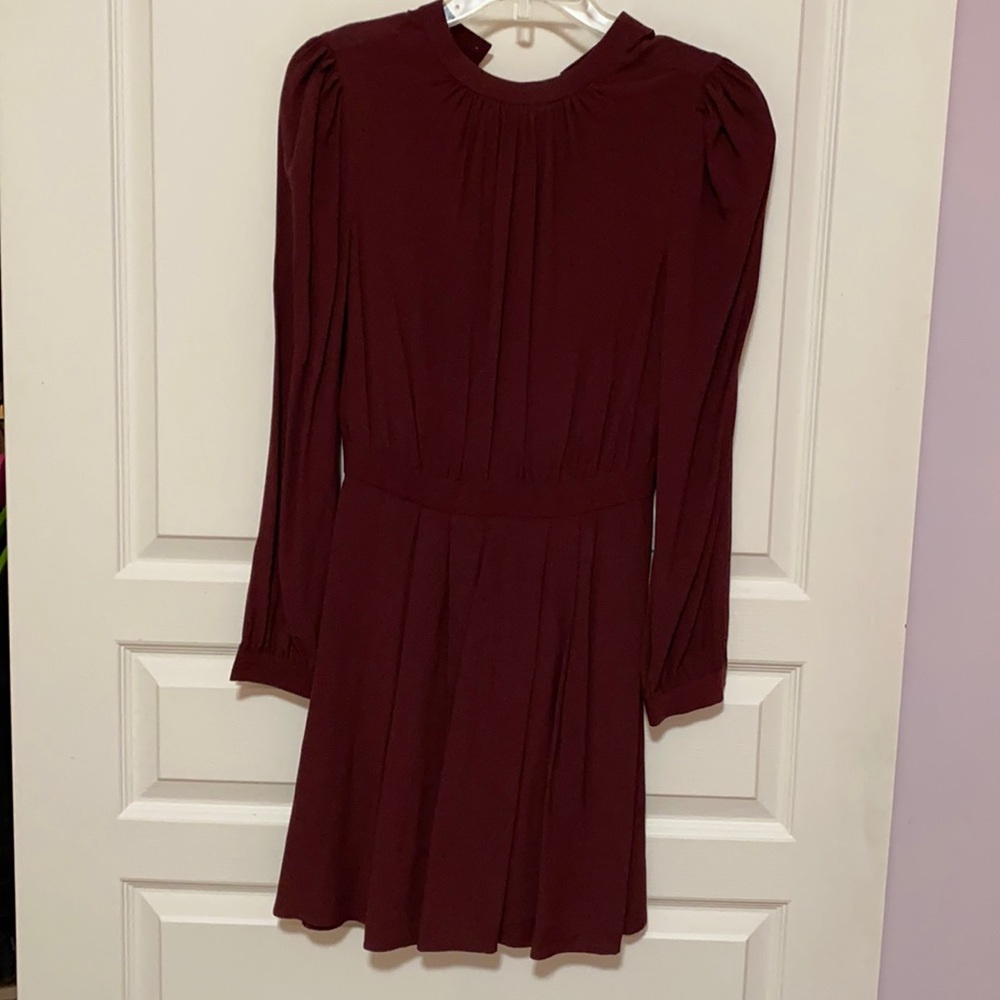 Burgundy dress